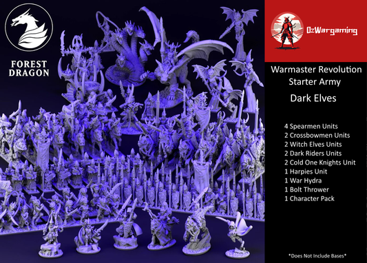 Dire Elf Army Bundle | Forest Dragon 10mm Fantasy Wargaming Miniatures Role Playing Miniatures