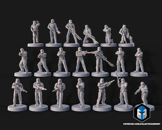 Regime Death Troopers |Galactic Armory 32mm SCI-FI Wargaming Miniatures Role Playing Miniatures