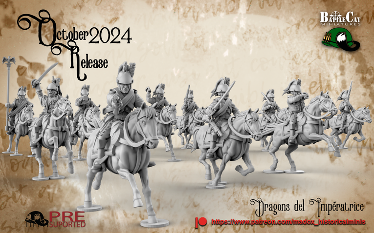 Napoleonic French Dragoons | Battlecat 28mm Historical Wargaming Miniatures