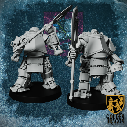 Russian Empire SB-24 ’Druzhina’ Battlesuits | Golden Dragon Games Weird WW2 Role Playing Miniatures