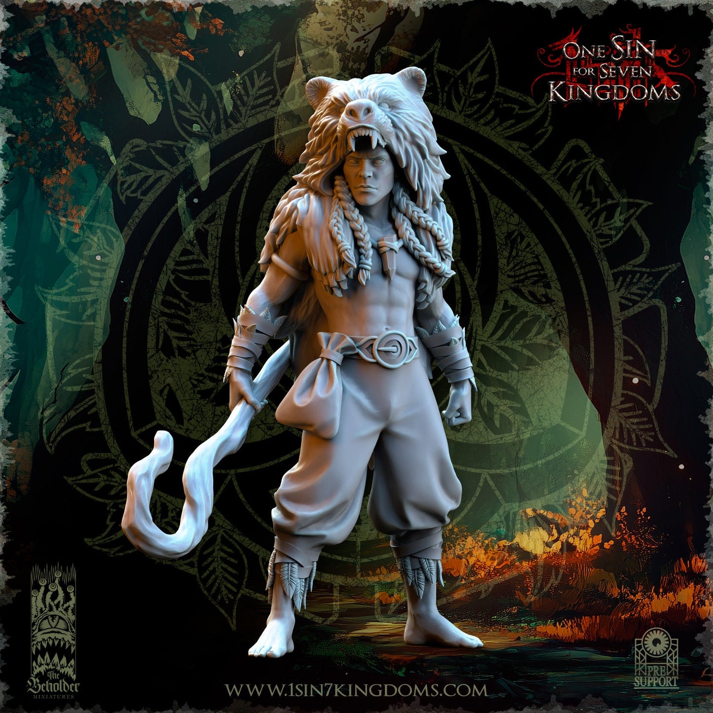Evergreen Elves Beastmasters | The Beholder Miniatures 28/32mm Fantasy Wargaming Miniatures (Copy)
