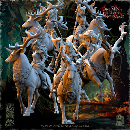 Evergreen Elves Deepwood Maidens | The Beholder Miniatures 28/32mm Fantasy Wargaming Miniatures