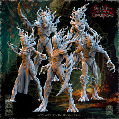 Evergreen Elves Druades | The Beholder Miniatures 28/32mm Fantasy Wargaming Miniatures