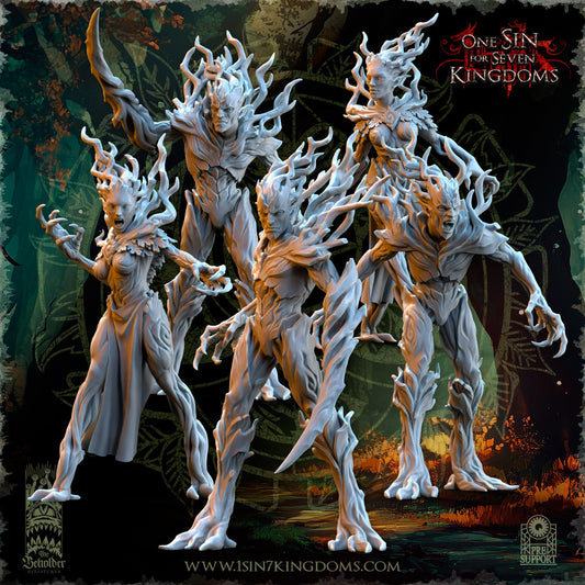 Evergreen Elves Druades | The Beholder Miniatures 28/32mm Fantasy Wargaming Miniatures