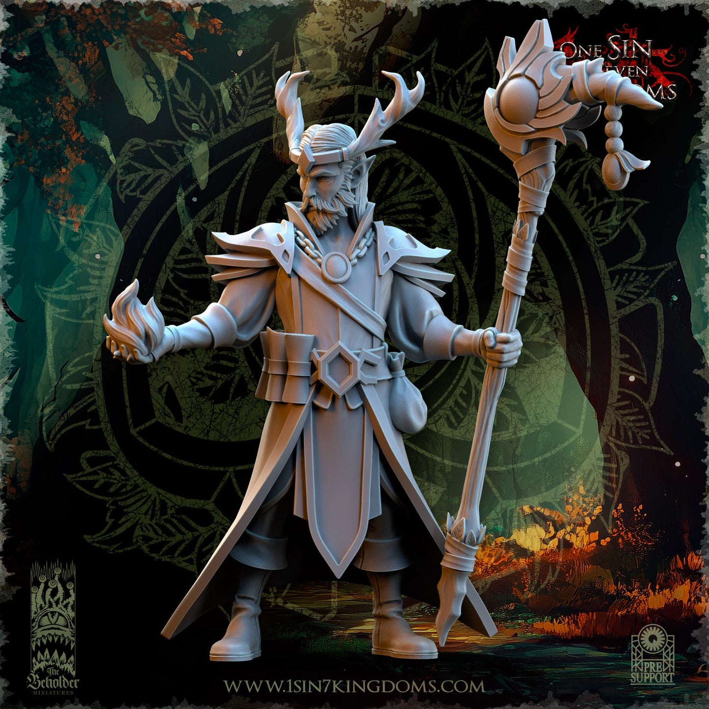 Findlas Keeper of the Woods | The Beholder Miniatures 28/32mm Fantasy Wargaming Miniatures