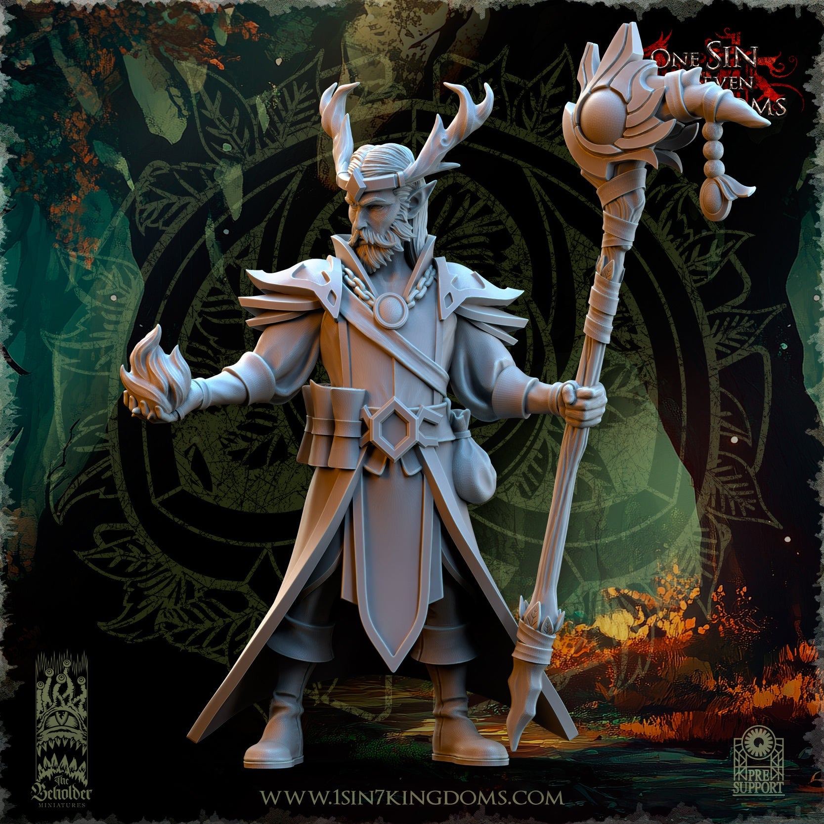 Findlas Keeper of the Woods | The Beholder Miniatures 28/32mm Fantasy Wargaming Miniatures