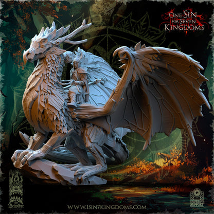 Evergreen Elves Forest Dragon | The Beholder Miniatures 28/32mm Fantasy Wargaming Miniatures