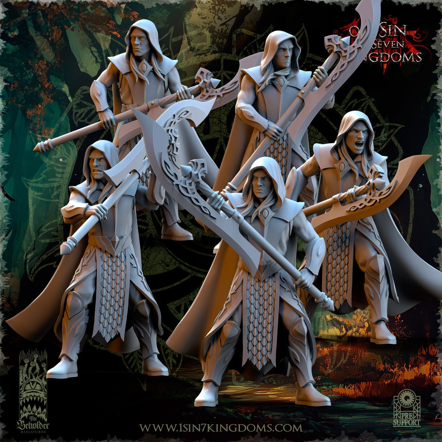 Evergreen Elves Glade Avengers | The Beholder Miniatures 28/32mm Fantasy Wargaming Miniatures