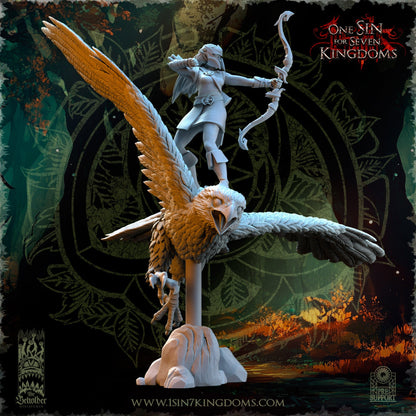 Evergreen Elves Hawk Hunters | The Beholder Miniatures 28/32mm Fantasy Wargaming Miniatures