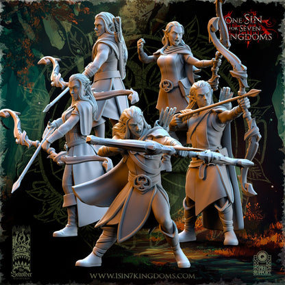 Evergreen Elves Rangers | The Beholder Miniatures 28/32mm Fantasy Wargaming Miniatures