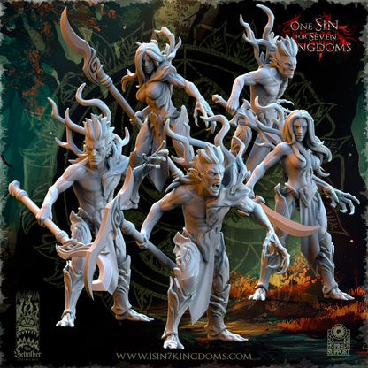 Evergreen Elves Spirits of the Forest | The Beholder Miniatures 28/32mm Fantasy Wargaming Miniatures