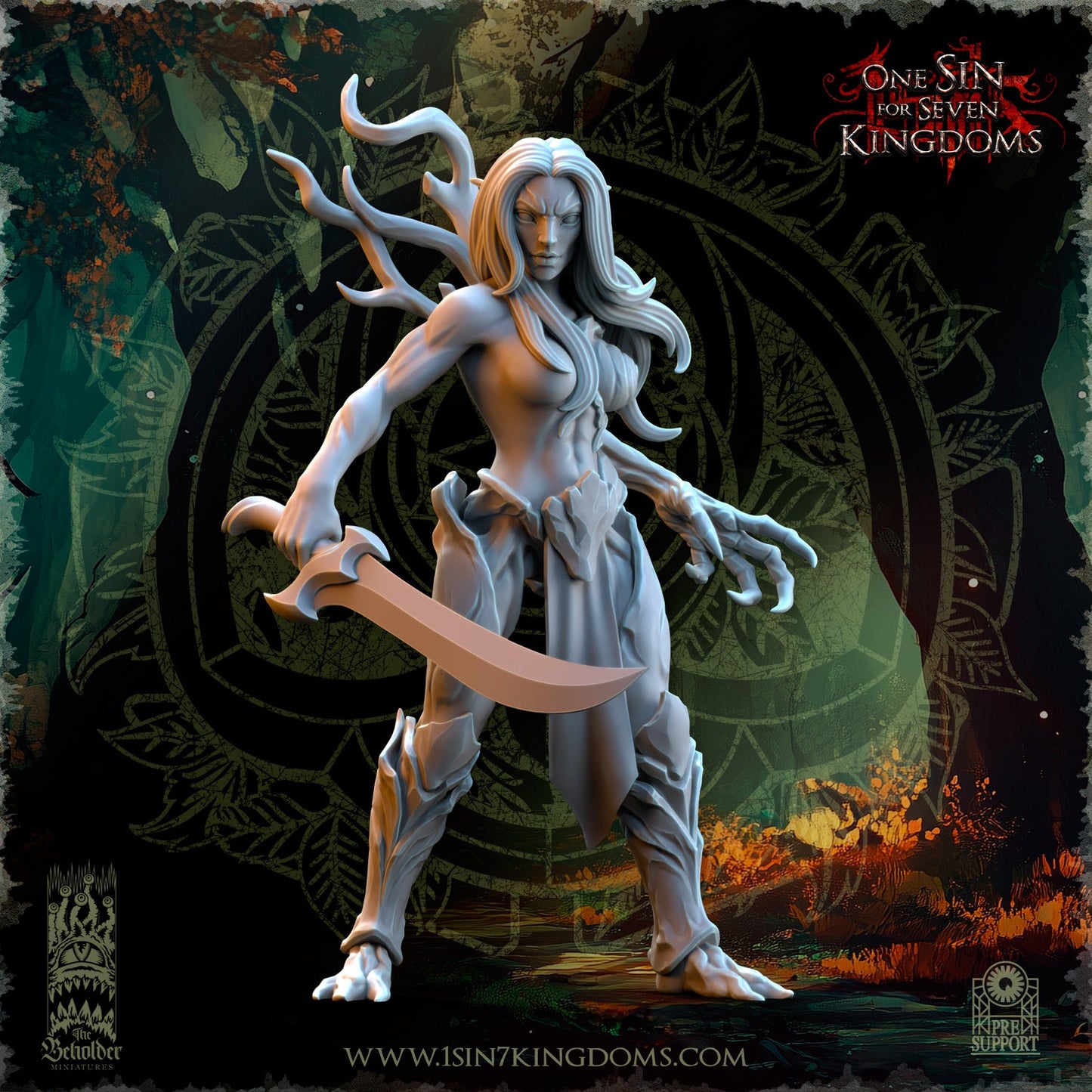 Evergreen Elves Spirits of the Forest | The Beholder Miniatures 28/32mm Fantasy Wargaming Miniatures