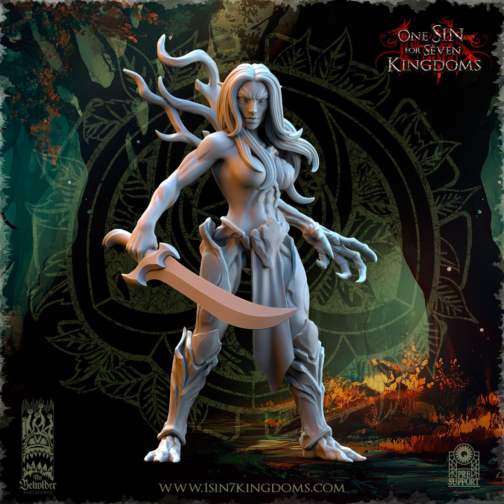 Evergreen Elves Spirits of the Forest | The Beholder Miniatures 28/32mm Fantasy Wargaming Miniatures