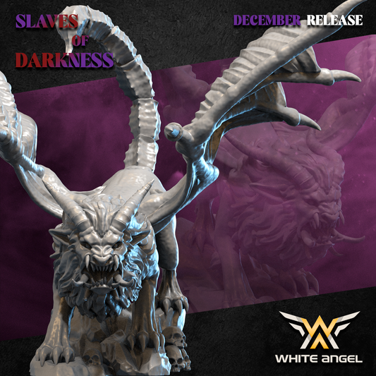 Dark Elf Manticore | White Angel 28/32mm Fantasy Wargaming Miniatures