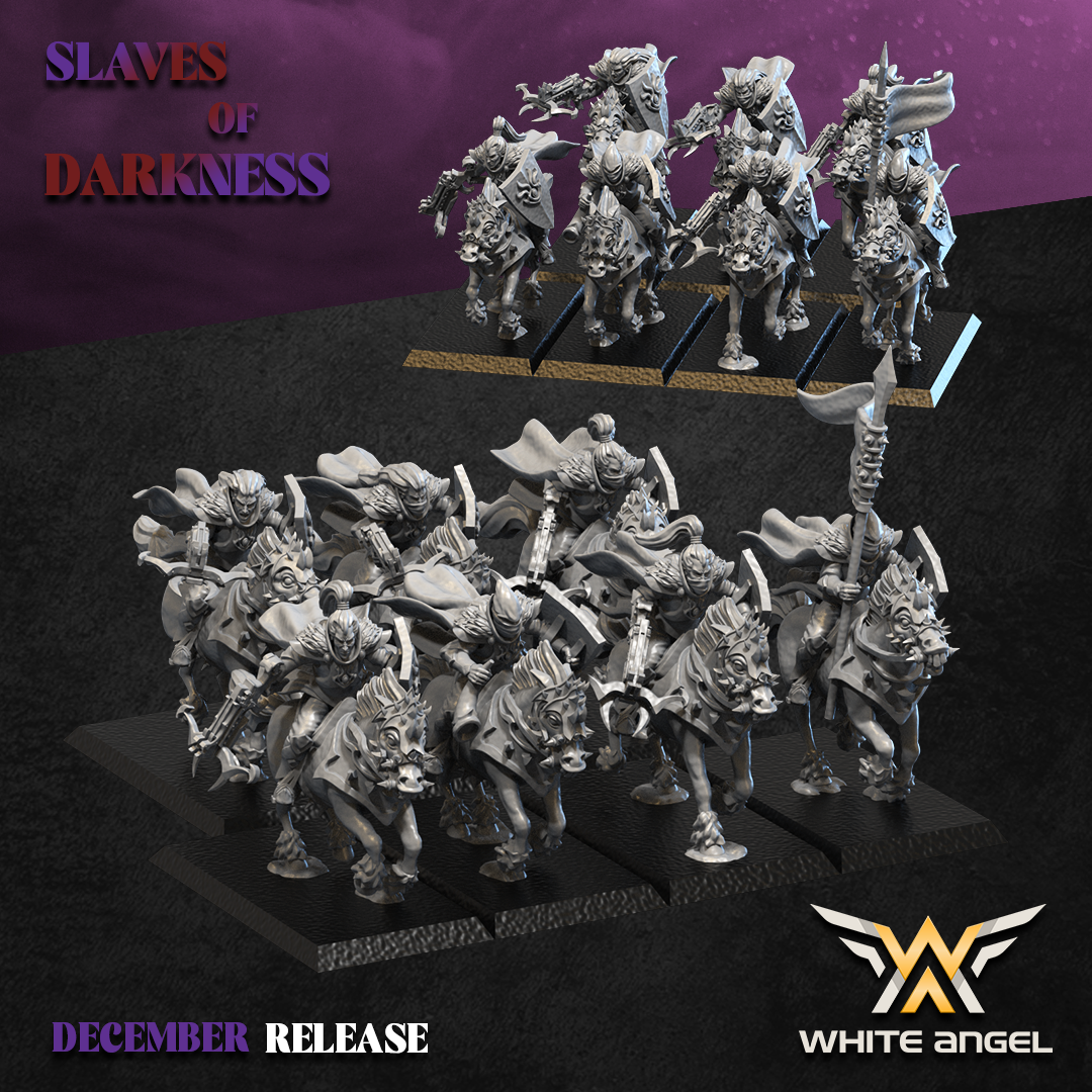 Dark Elf Silent Riders | White Angel 28/32mm Fantasy Wargaming Miniatures