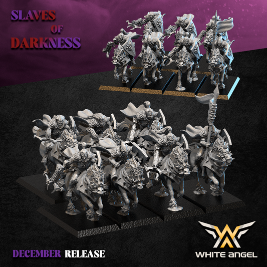 Dark Elf Silent Riders | White Angel 28/32mm Fantasy Wargaming Miniatures