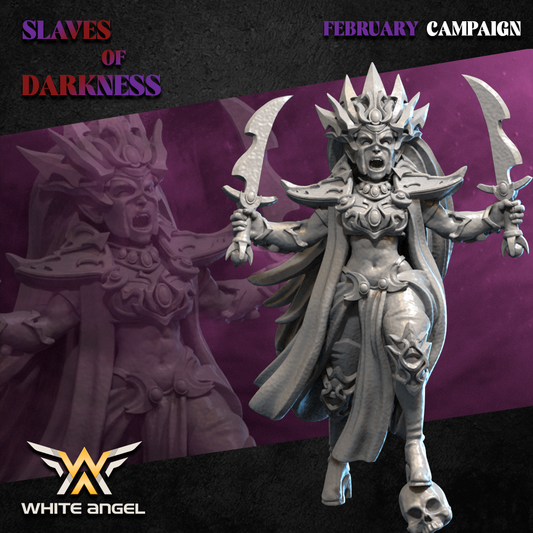 Dark Elf Dark Sorceress | White Angel 28/32mm Fantasy Wargaming Miniatures
