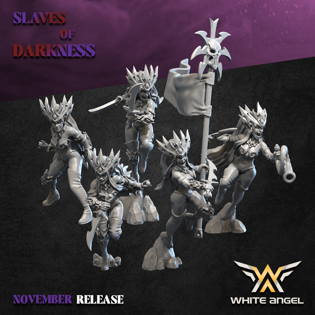 Dark Elf Shadow Daughters | White Angel 28/32mm Fantasy Wargaming Miniatures