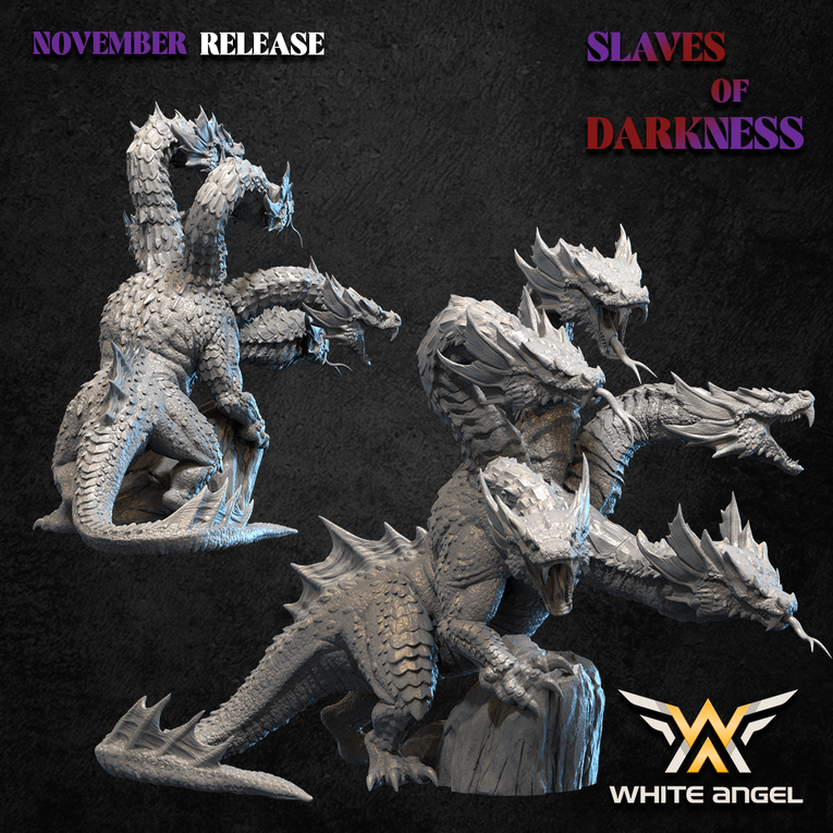 Dark Elf Hydra | White Angel 28/32mm Fantasy Wargaming Miniatures