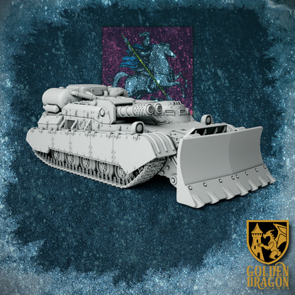 Russian Empire ’St. Olga’ Engineering Vehicle | Golden Dragon Games Weird WW2 Role Playing Miniatures