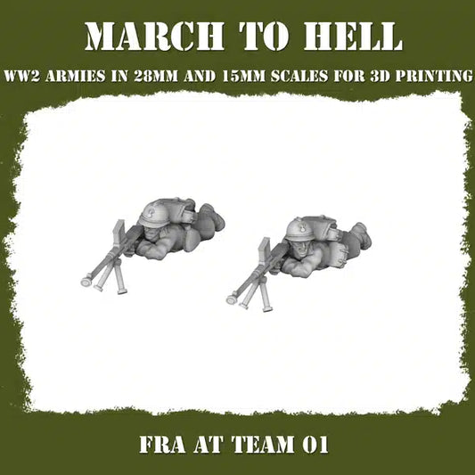 WW2 FRENCH ARMY AT TEAM | 3DBreed 15mm Wargaming Miniatures