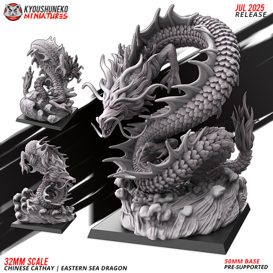 Cathay Eastern Sea Dragon | Kyoushuneko 28/32mm Fantasy Wargaming Miniatures Role Playing Miniatures