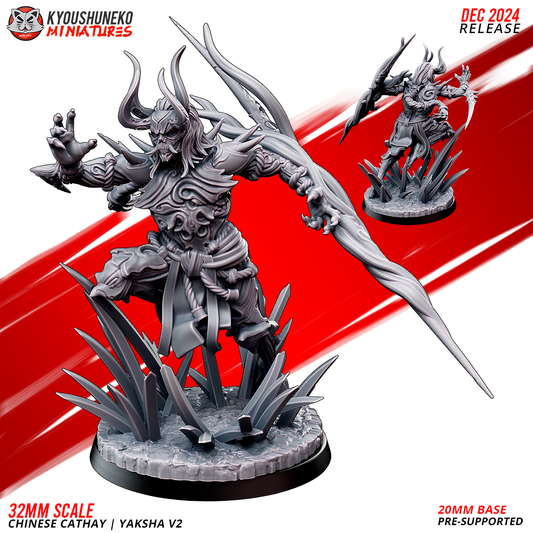 Cathay Yaksha v2 | Kyoushuneko 28/32mm Fantasy Wargaming Miniatures Role Playing Miniatures