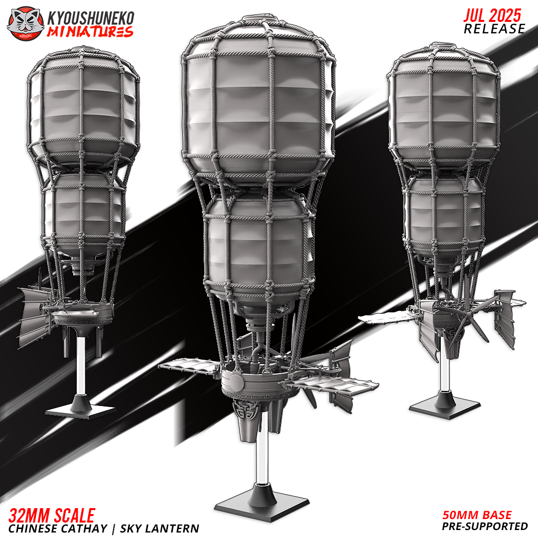 Cathay Sky Lantern | Kyoushuneko 28/32mm Fantasy Wargaming Miniatures Role Playing Miniatures