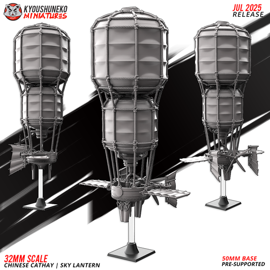 Cathay Sky Lantern | Kyoushuneko 28/32mm Fantasy Wargaming Miniatures Role Playing Miniatures