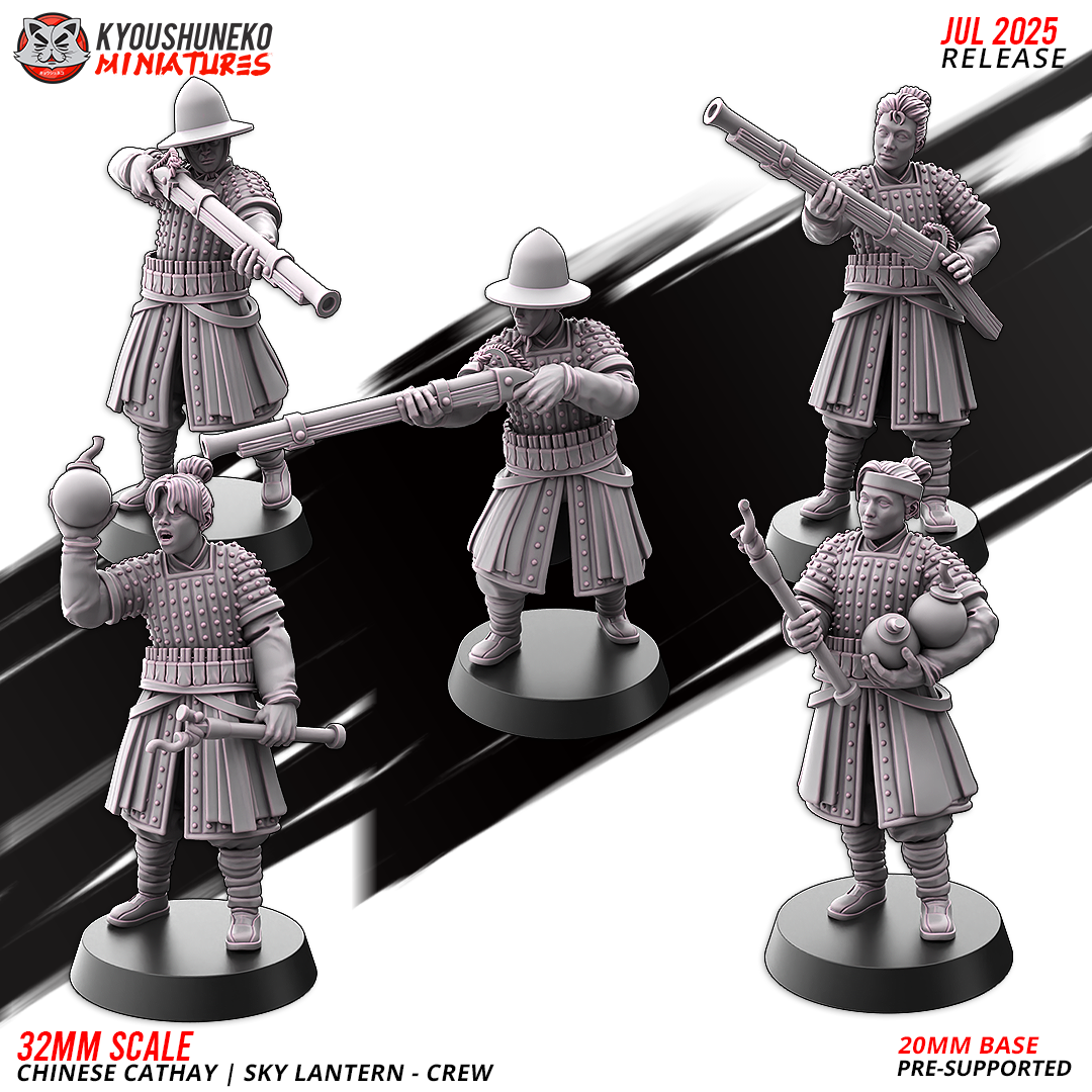 Cathay Sky Lantern | Kyoushuneko 28/32mm Fantasy Wargaming Miniatures Role Playing Miniatures