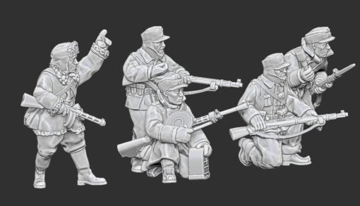 Finnish Infantry Squad | Propylene Foliescu 28mm WW2 Wargaming Miniatures Role Playing Miniatures