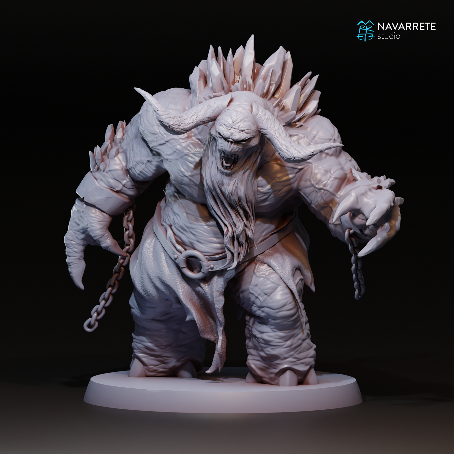 Frost Troll | Navarrete Studios 25mm Fantasy Wargaming Miniatures