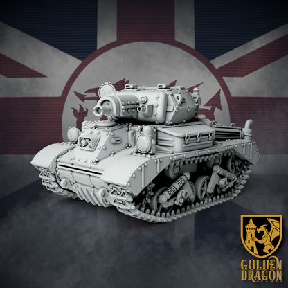 British Empire Drop Tank Mk. V Gareth | Golden Dragon Games Weird WW2 Role Playing Miniatures