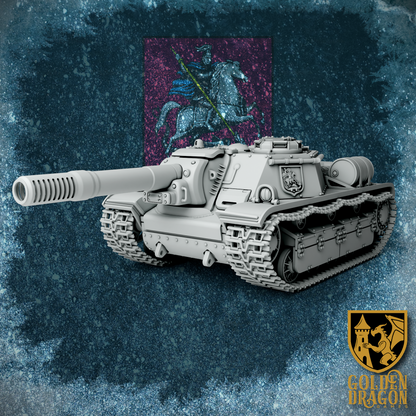 Russian Empire SU-38 ’St. Georg’ Tank Destroyer | Golden Dragon Games Weird WW2 Role Playing Miniatures