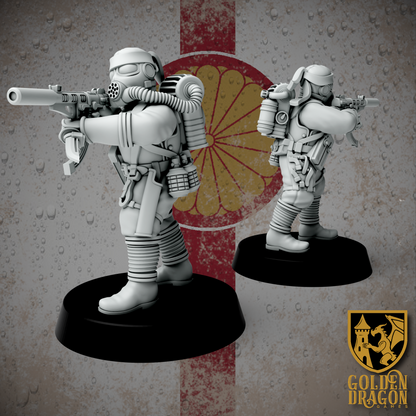 Empire of Japan Captain Kaeda Goemon | Golden Dragon Games Weird WW2 Role Playing Miniatures