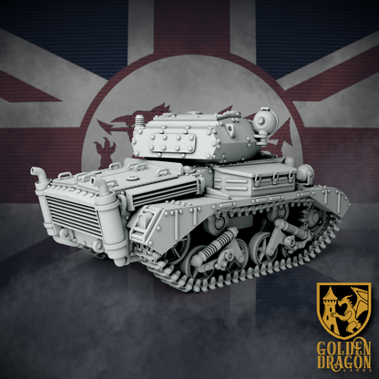 British Empire Drop Tank Mk. V Gareth | Golden Dragon Games Weird WW2 Role Playing Miniatures