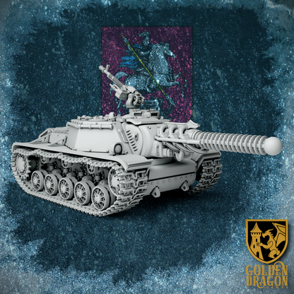 Russian Empire SU-38 ’St. Georg’ Tank Destroyer | Golden Dragon Games Weird WW2 Role Playing Miniatures