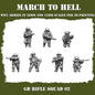 WW2 BRITISH ARMY RIFLE SQUAD | 3DBreed 15mm Wargaming Miniatures