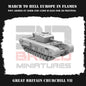 WW2 GREAT BRITIAN CHURCHILL VII | 3DBreed 15mm Wargaming Miniatures