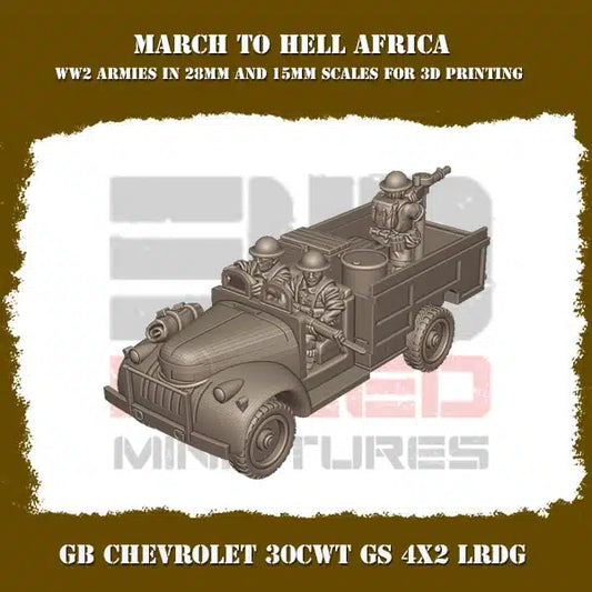 WW2 BRITISH ARMY AFRICA LRDG | 3DBreed 15mm Wargaming Miniatures