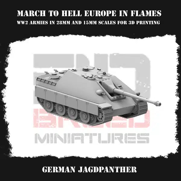 WW2 GERMAN EIF JAGDPANTHER | 3DBreed 15mm Wargaming Miniatures