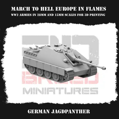WW2 GERMAN EIF JAGDPANTHER | 3DBreed 15mm Wargaming Miniatures