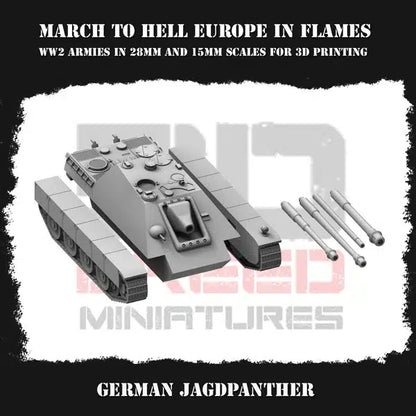 WW2 GERMAN EIF JAGDPANTHER | 3DBreed 15mm Wargaming Miniatures