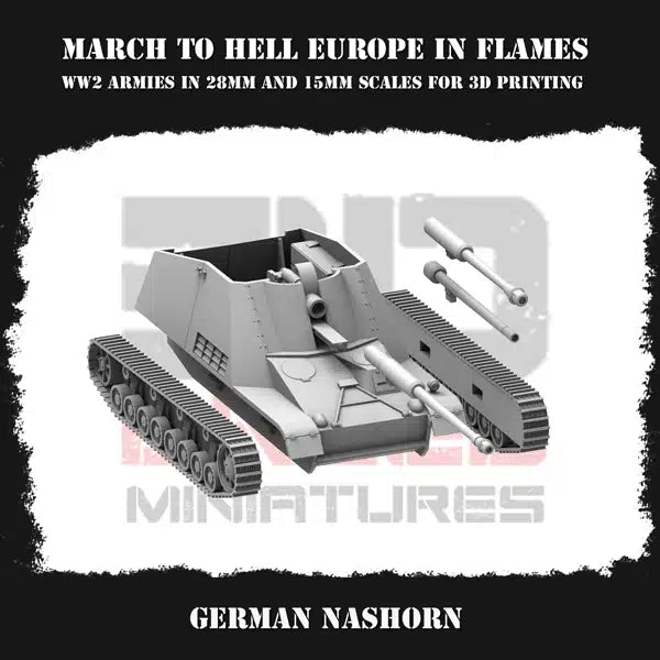 WW2 GERMAN EIF NASHORN | 3DBreed 15mm Wargaming Miniatures