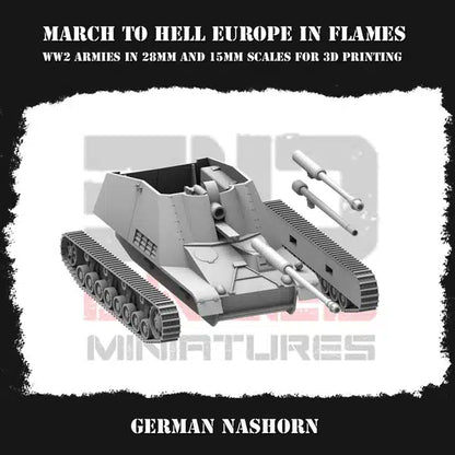 WW2 GERMAN EIF NASHORN | 3DBreed 15mm Wargaming Miniatures