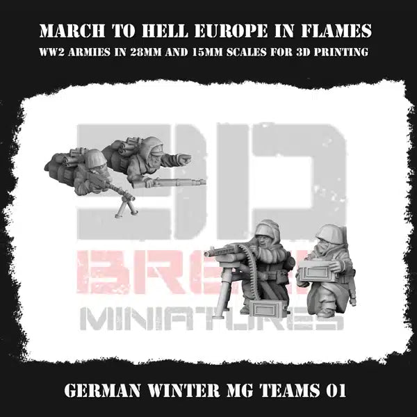WW2 GERMAN EIF MG TEAMS | 3DBreed 15mm Wargaming Miniatures