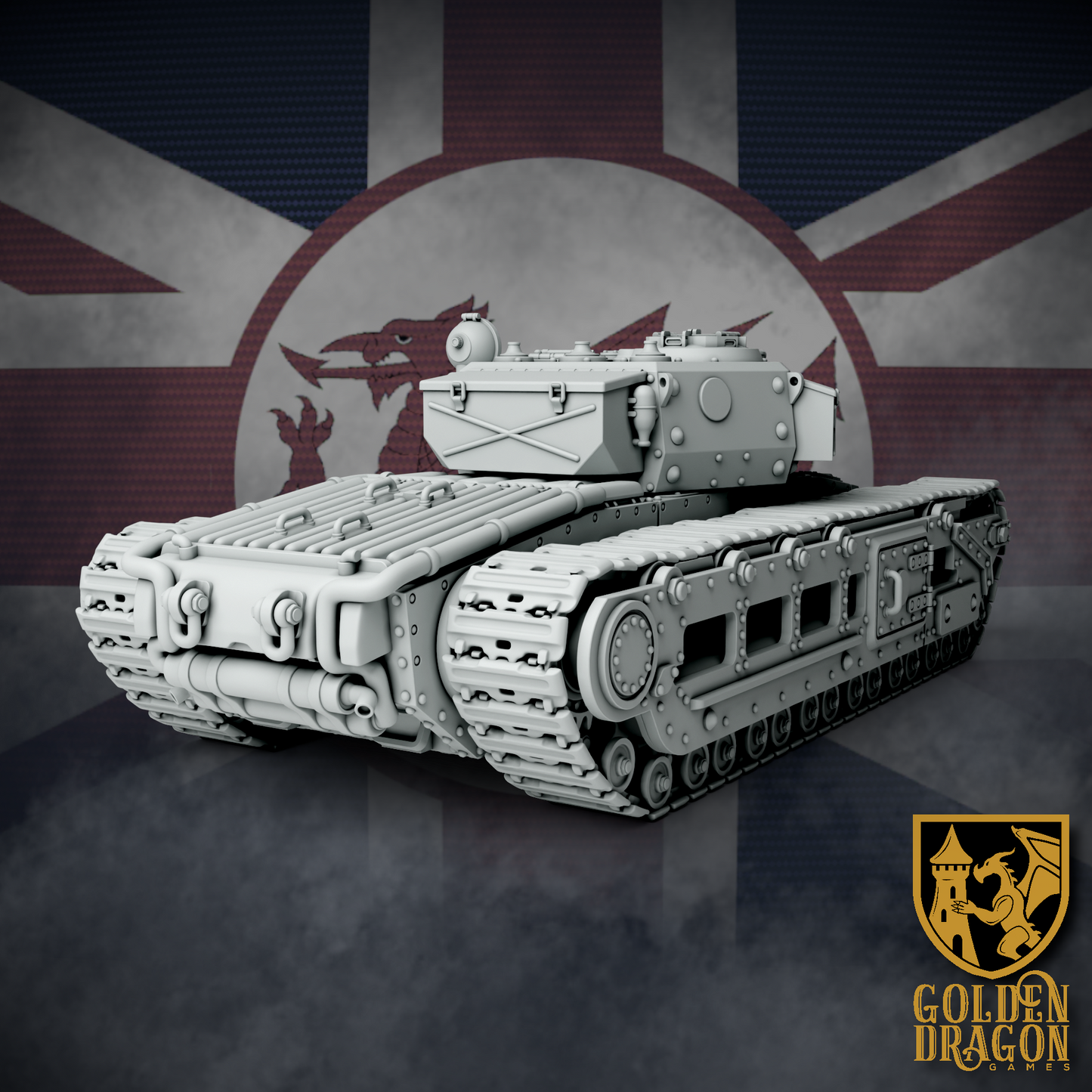 British Empire Infantry Tank Mk. VII ’Gawain’ | Golden Dragon Games Weird WW2 Role Playing Miniatures