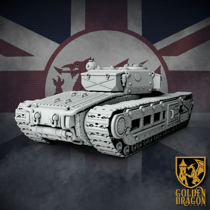 British Empire Infantry Tank Mk. VII ’Gawain’ | Golden Dragon Games Weird WW2 Role Playing Miniatures