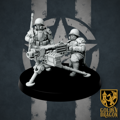 United States of America Infantry Heavy Weapons | Golden Dragon Games Weird WW2 AGL Role Playing Miniatures