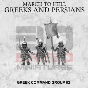 Greek Command 2 | 3DBreed 15mm Wargaming Miniatures Role Playing Miniatures
